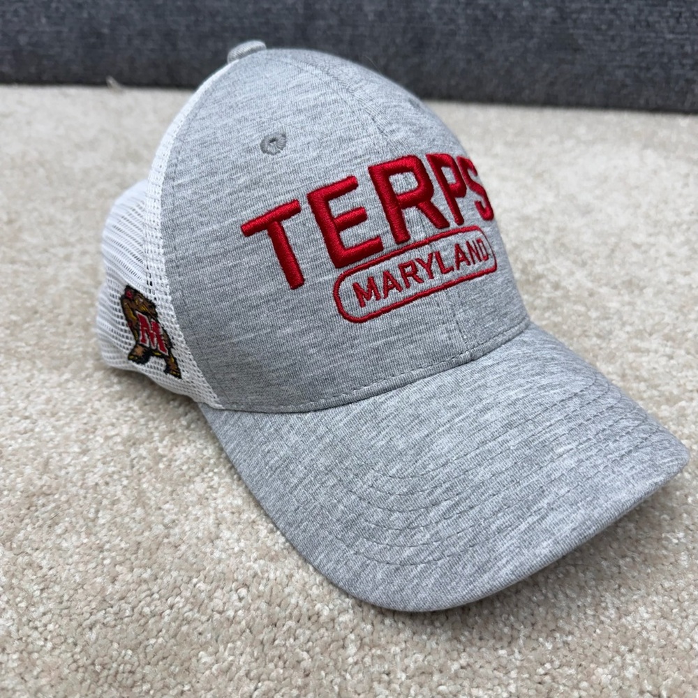 Maryland Terps Top of the World men's hat cap snapback trucker gray white mens